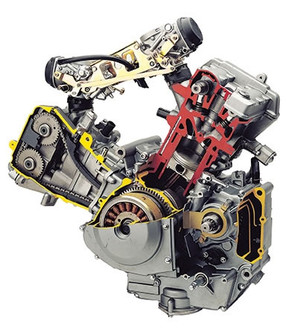 Hyosung GT650 engine